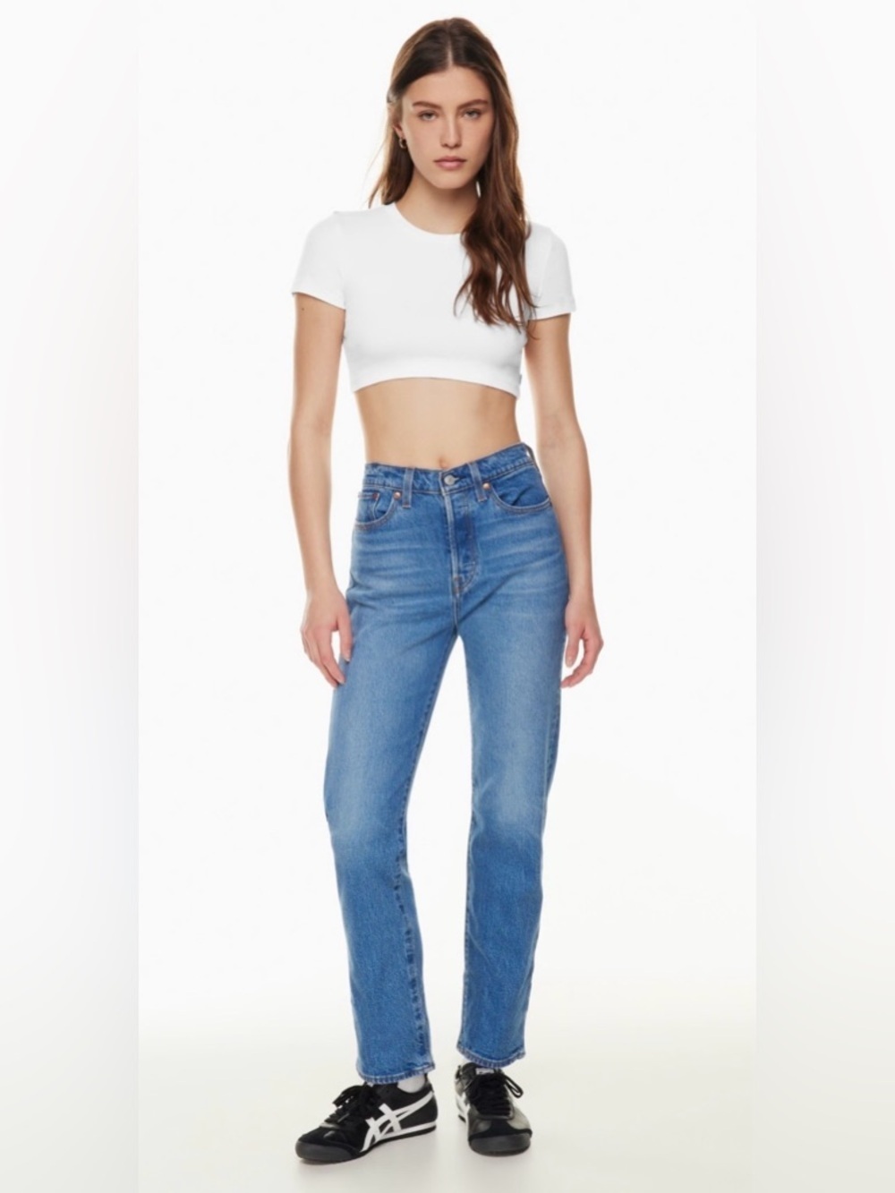 Levis wedgie Straight Jeans blue size 30 EUC